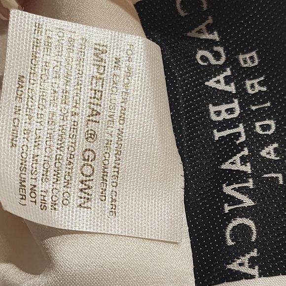 CASABLANCA ivory Bride Strappless Wedding Dress Size 4 - Picture 8 of 16